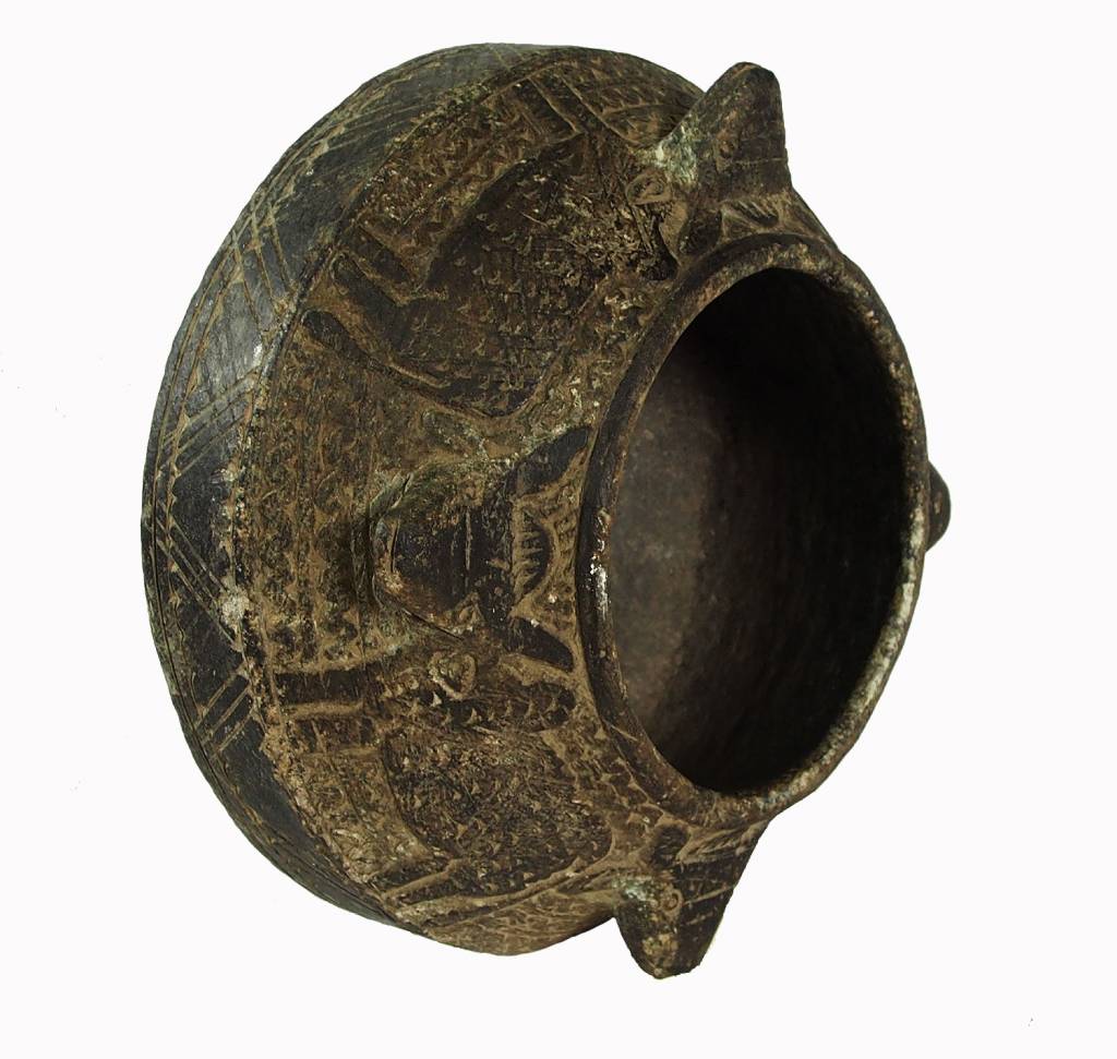 antik sehr seltener islamische Topf Schale kochtopf Speckstein Afghanistan / Pakistan Nr: C