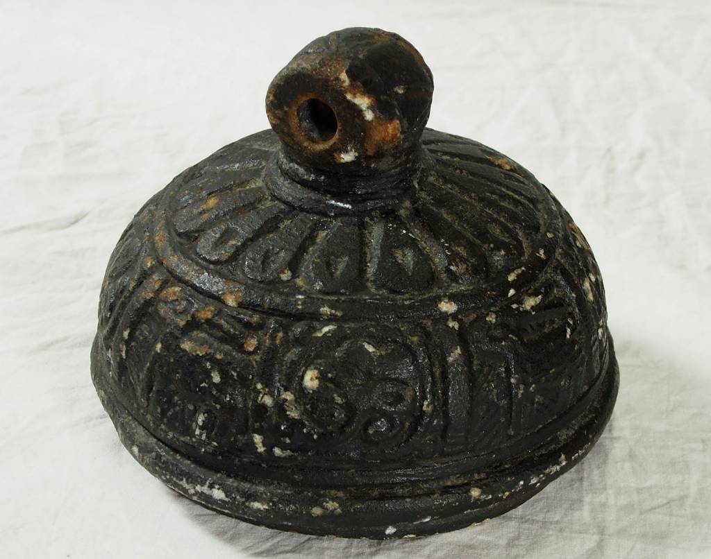 antique Islamic soapstone Large antique heavy tool gray stone cooking pot bowl vessel carved Artifact from Afghanistan No:C