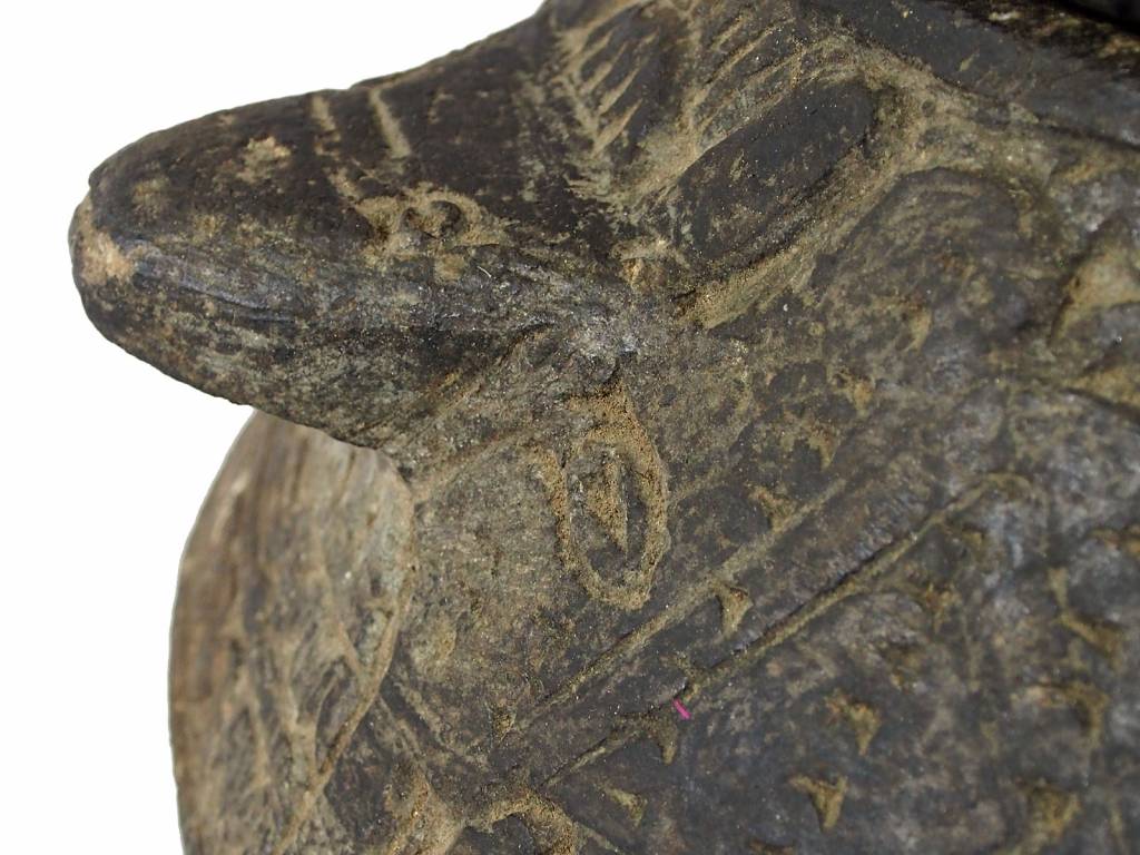 antique Islamic soapstone Large antique heavy tool gray stone cooking pot bowl vessel carved Artifact from Afghanistan No:C