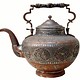 Antique Engraved Central Asian huge copper Teapot Ewer  XXL