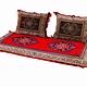 Set of 3 Pcs  1x Mattress  + 2x cushions orient Afghan nomad pillow rug seat floor cushion 1001-night Seating  majlis Toshak توشک  (19/C)