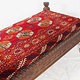 antik orient Gebets Brett Holz Stuhl Diwan thron mit antike Bukhara Teppich Matratze aus Nuristan Afghanistan / Pakistan Swat-valley
