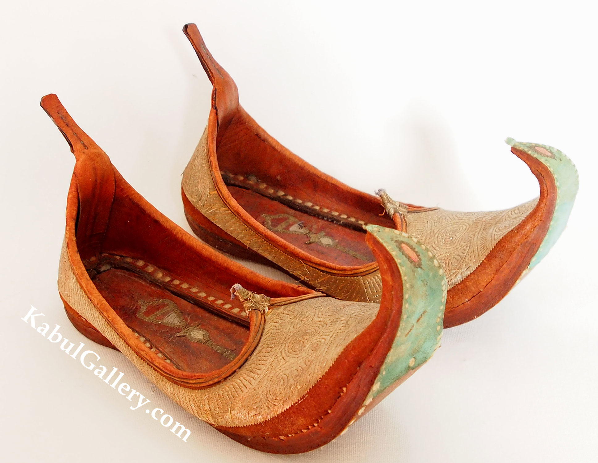 antik und sehr seltener nomaden Frauen Hochzeit Schuhe schnabelschuhe aus Afghanistan