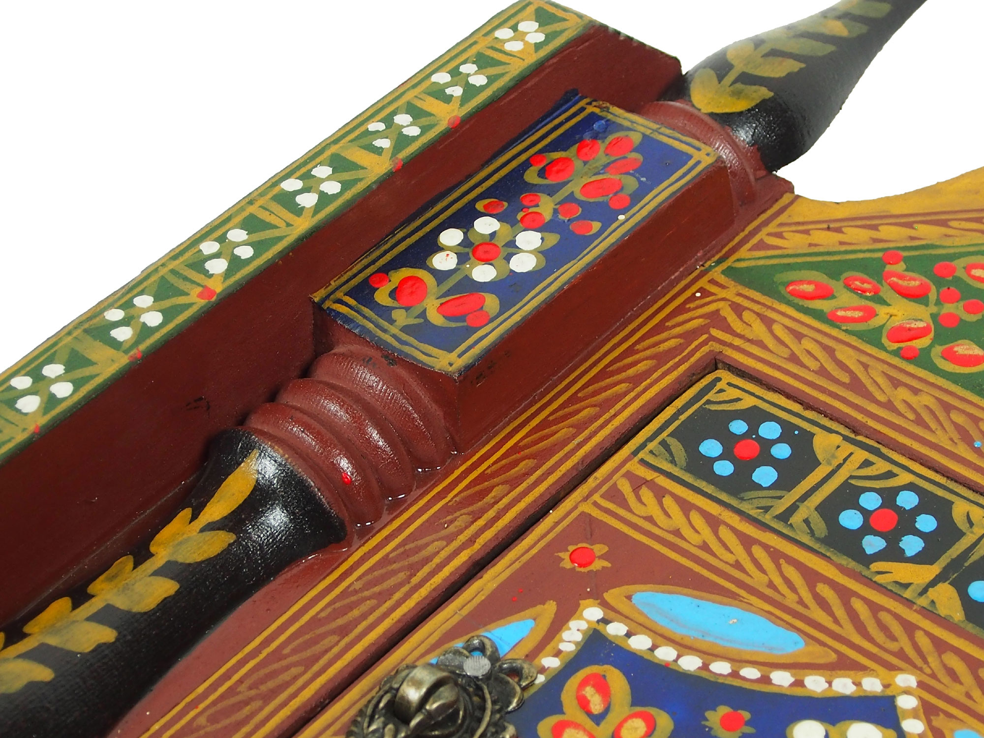 handpainted orient Bohemian Vintage style Key Box, 19/B