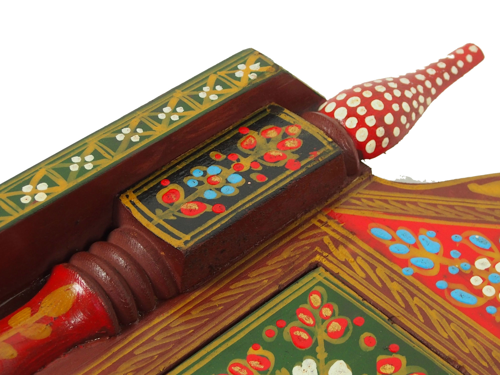 handpainted orient Bohemian Vintage style Key Box, 19/C