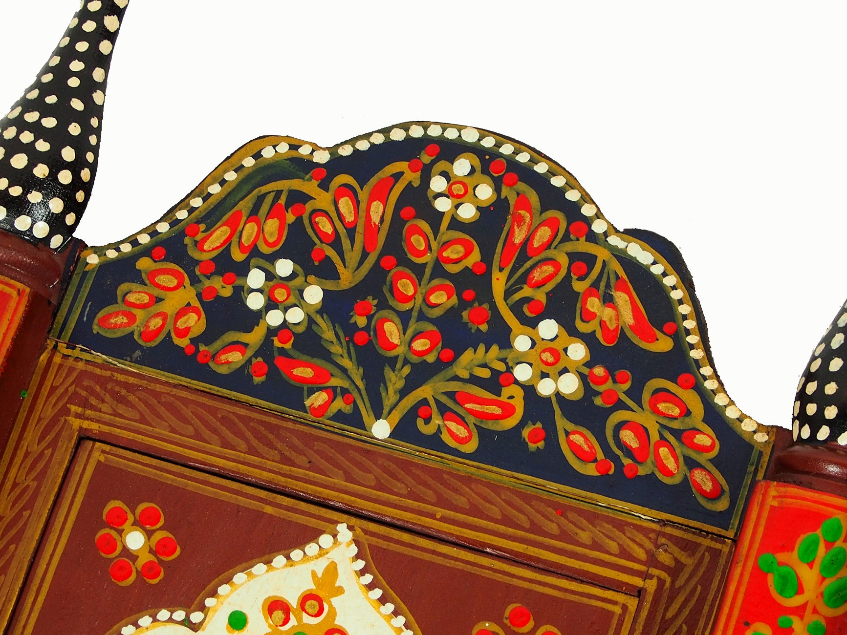 handpainted orient Bohemian Vintage style Key Box, 19/j