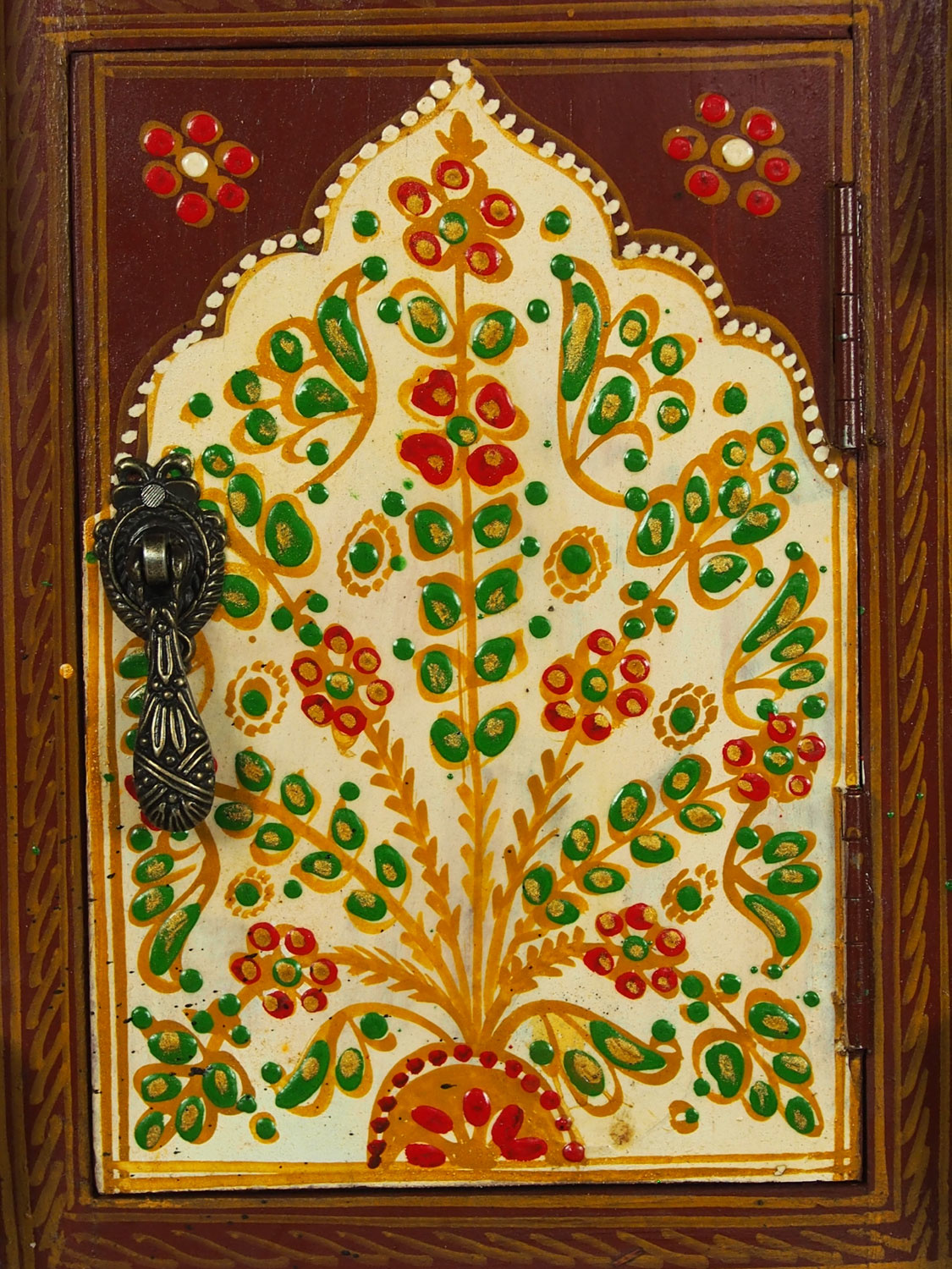 handpainted orient Bohemian Vintage style Key Box, 19/j