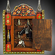 handpainted orient Bohemian Vintage style Key Box, 19/j