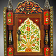 handpainted orient Bohemian Vintage style Key Box, 19/j