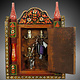 handpainted orient Bohemian Vintage style Key Box, 19/M