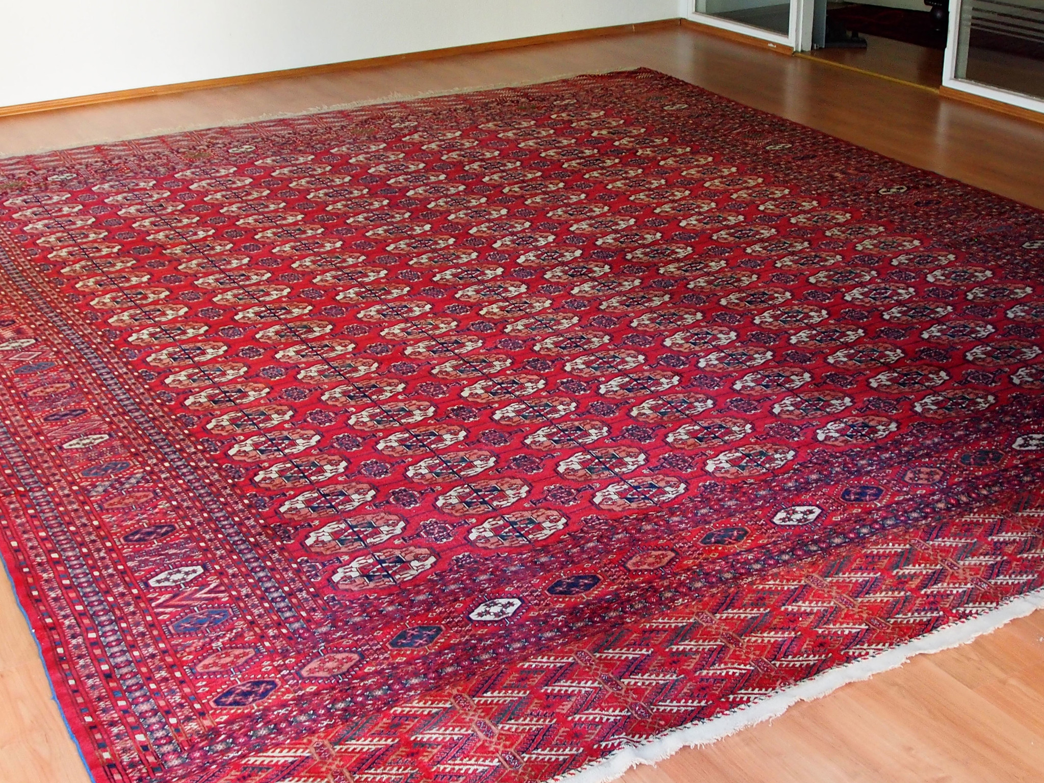 450x355 cm übermäßig groß gigantisch antik turkmen Buchara orientteppich tekke Teppich um 1900 Jh. turkmenistan afghanistan