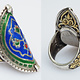 antique Multan enamelled Ring Nr:507