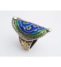 antique Multan enamelled Ring Nr:507