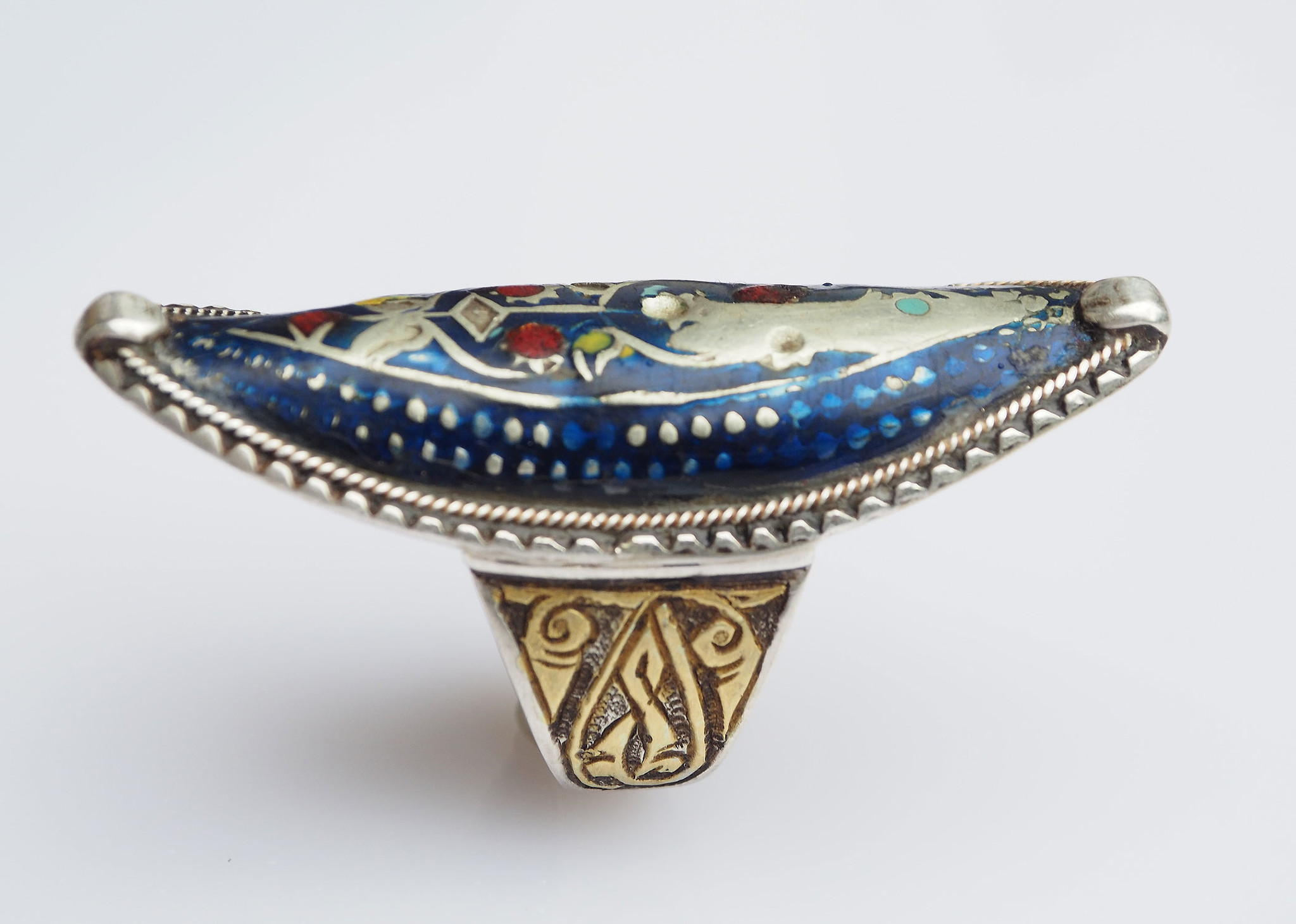 antique Multan enamelled Ring Nr:506