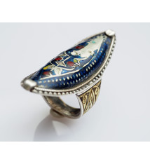 antique Multan enamelled Ring Nr:506