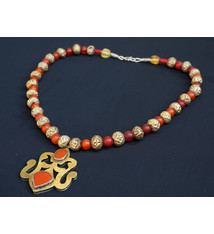 Ethnic Turkmen tribal  silver  necklace Kette Nr:B