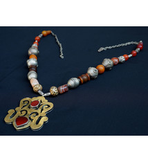 Ethnic Turkmen tribal  silver  necklace Kette Nr:C