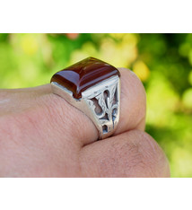 Karneol Amulett ring Nr:225