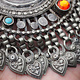 antike Afghan nomaden schmuck Silber Kette Anhänger nomadic Silver necklace 19-1