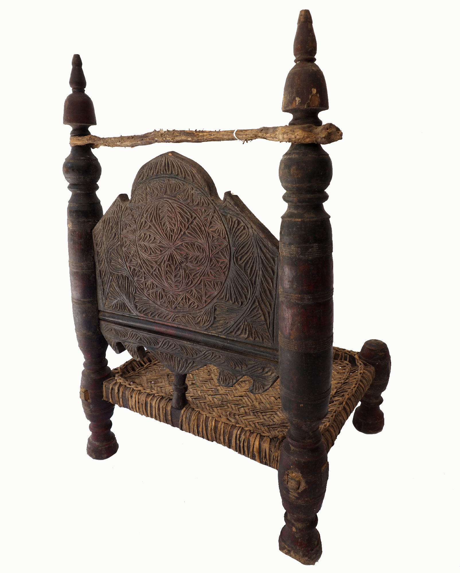 Antique Nuristan Chair Stuhl No: F