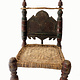 Antique Nuristan Chair Stuhl No: F