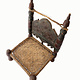 antiquity Low chair from Nuristan Afghanistan / Swat-valley Pakistan No:F