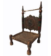 Antique Nuristan Afghanistan Stuhl No: D
