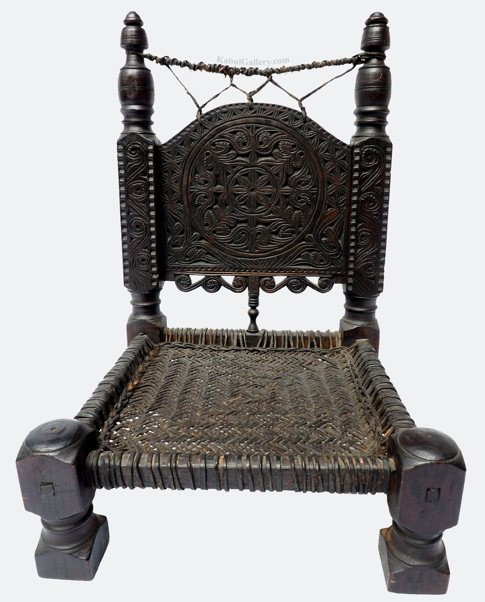 Antique Nuristan Chair Stuhl No:19/B