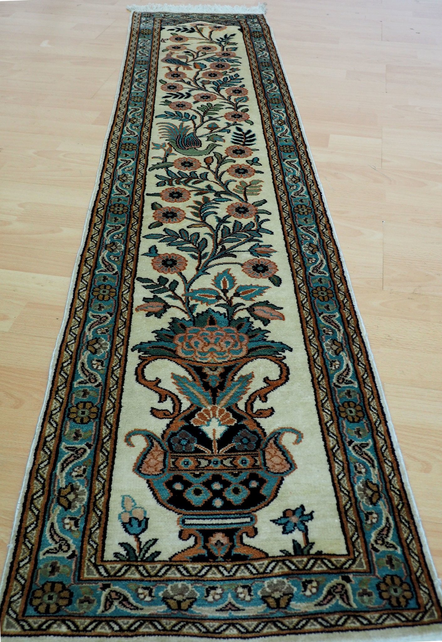 188x40 cm handgeknüpften Kaschmir echt seide Teppich