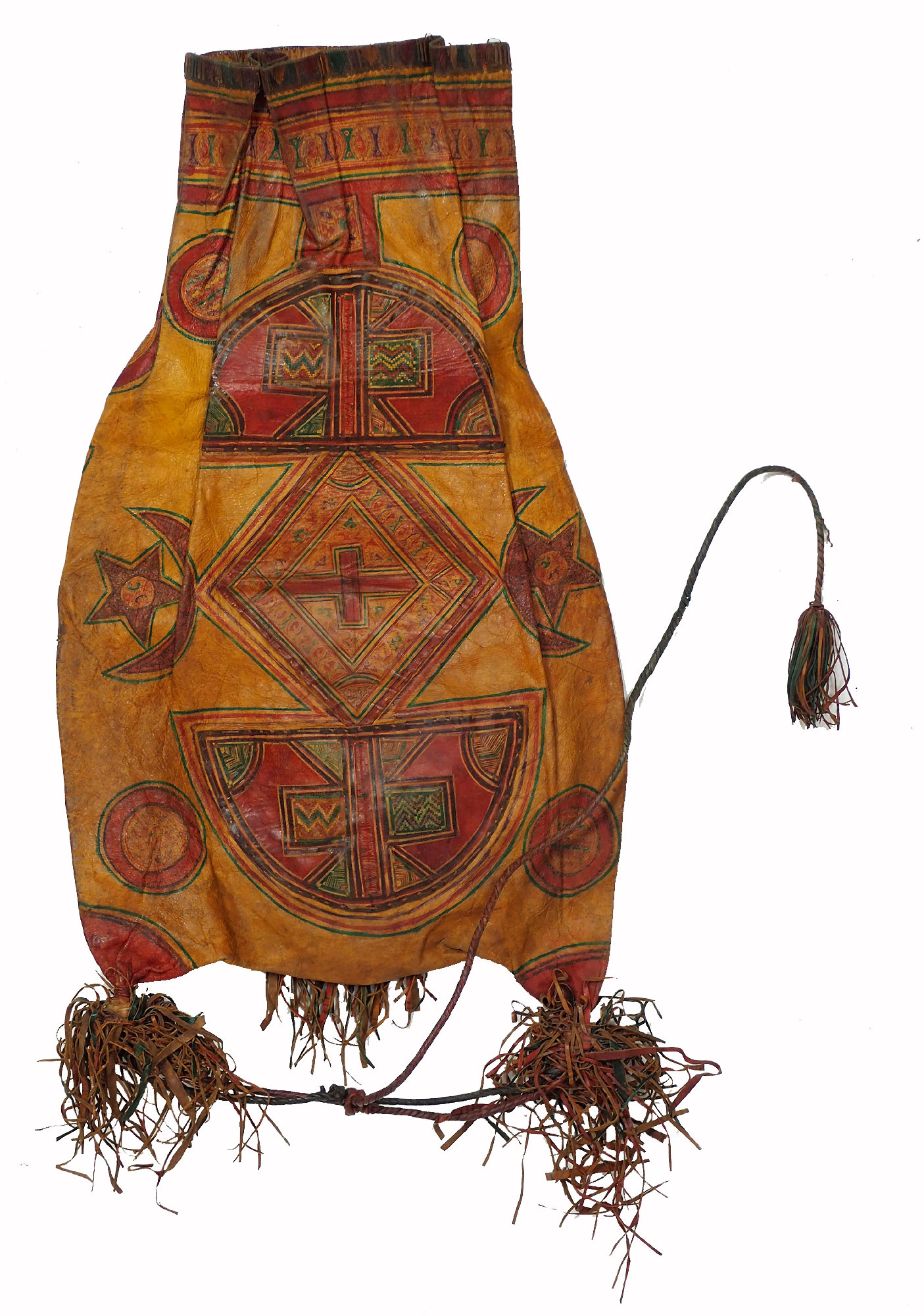 antique  Tuareg people Leather Bag (S)