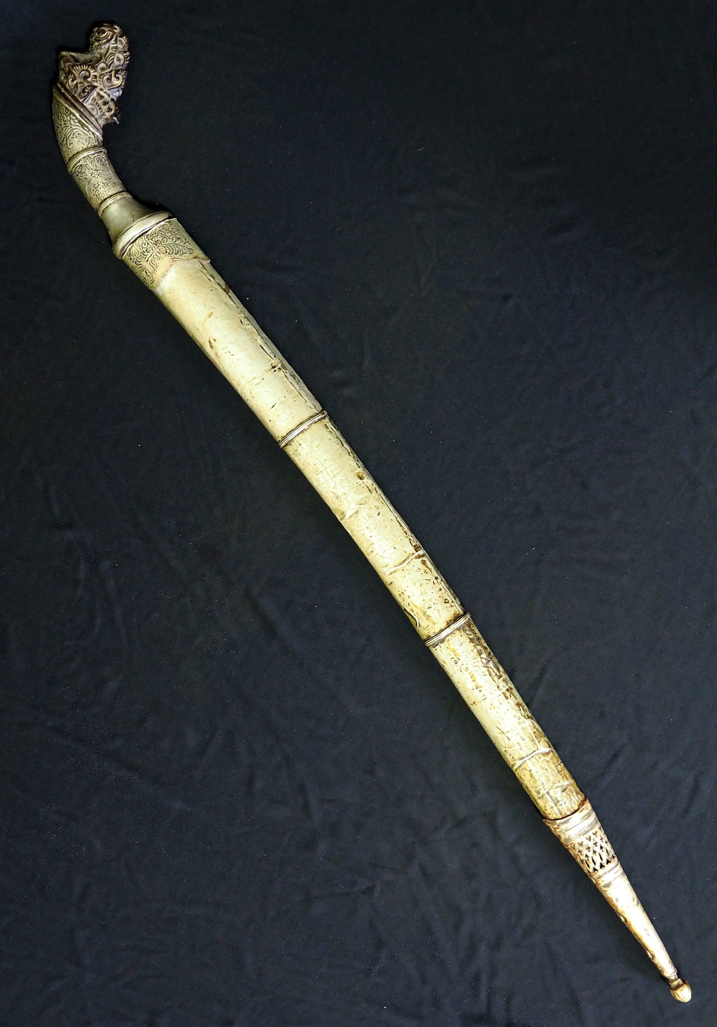 Antique islamic Sumatra pedang palembang Indonesian Sword 18/19th Century .