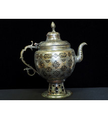 Antique Engraved Central Asian huge copper Teapot Ewer   islamic Tea Kettle Afghanistan No:19/2