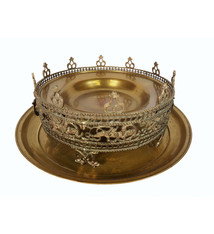 antik islamische Messing Brazier feuerschale Weihrauchgefäß gefäß Messingguss-Kohlenbecken Afghanistan 19. Jh. 19/A