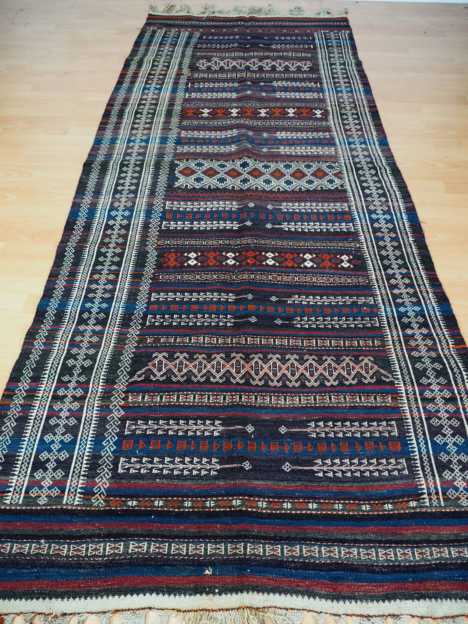 260x115 cm  Antik Balouch  kelim afghan Beloch kilim Nr-19/PK-6