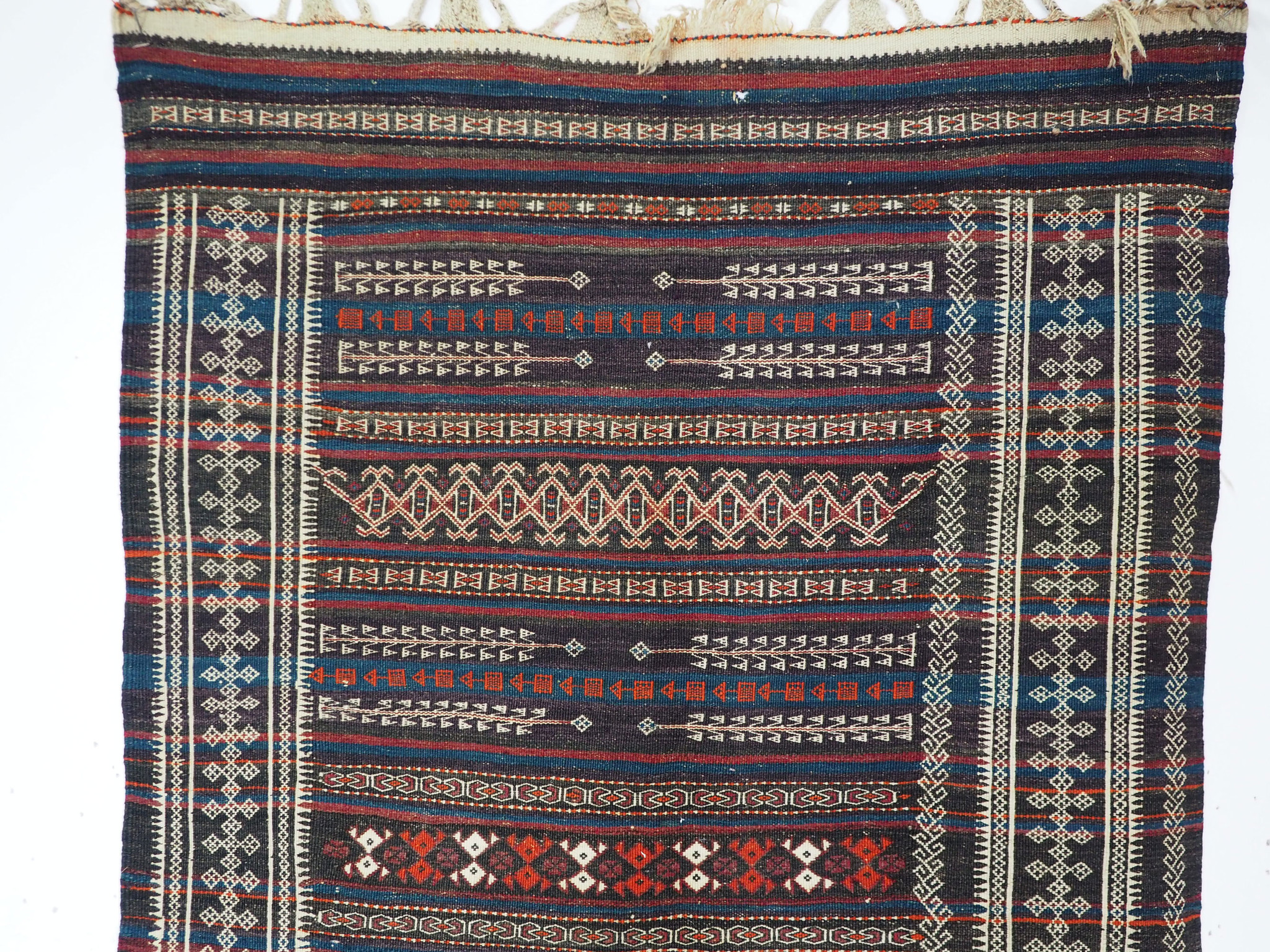 260x115 cm  Antik Balouch  kelim afghan Beloch kilim Nr-19/PK-6