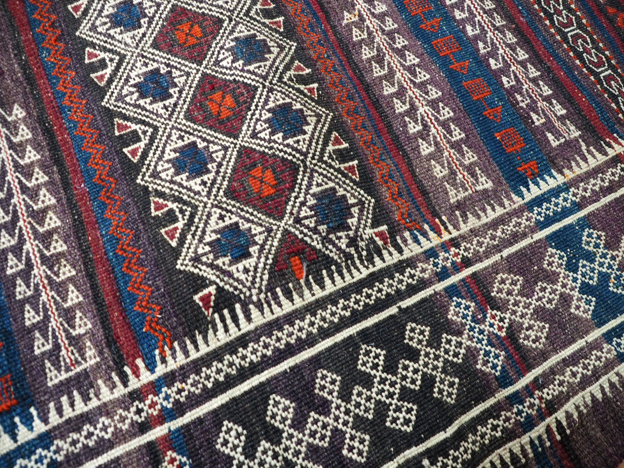 260x115 cm  Antik Balouch  kelim afghan Beloch kilim Nr-19/PK-6