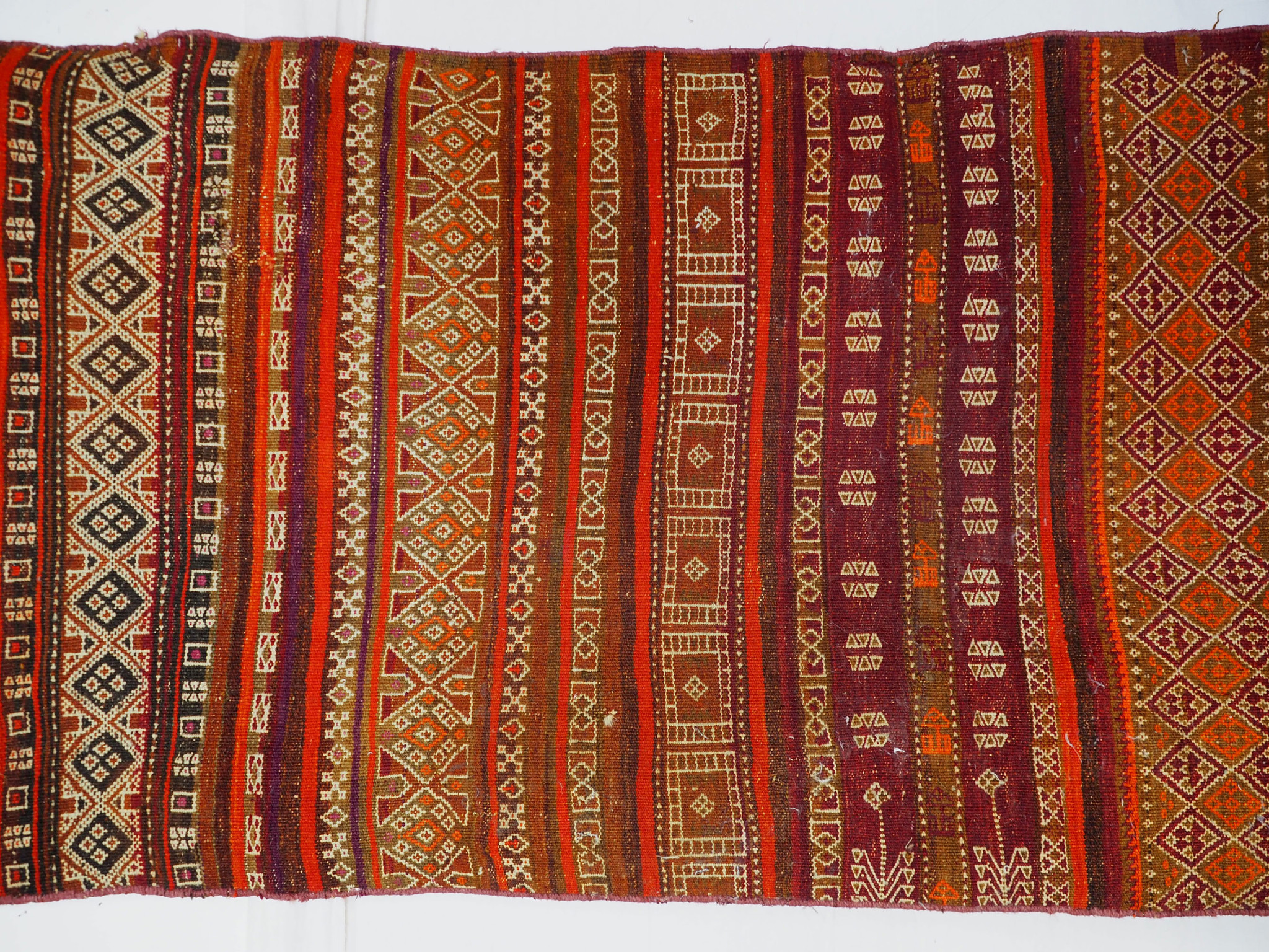 340x77 cm Antik Balouch  kelim afghan Beloch kilim Nr-19/PK-11