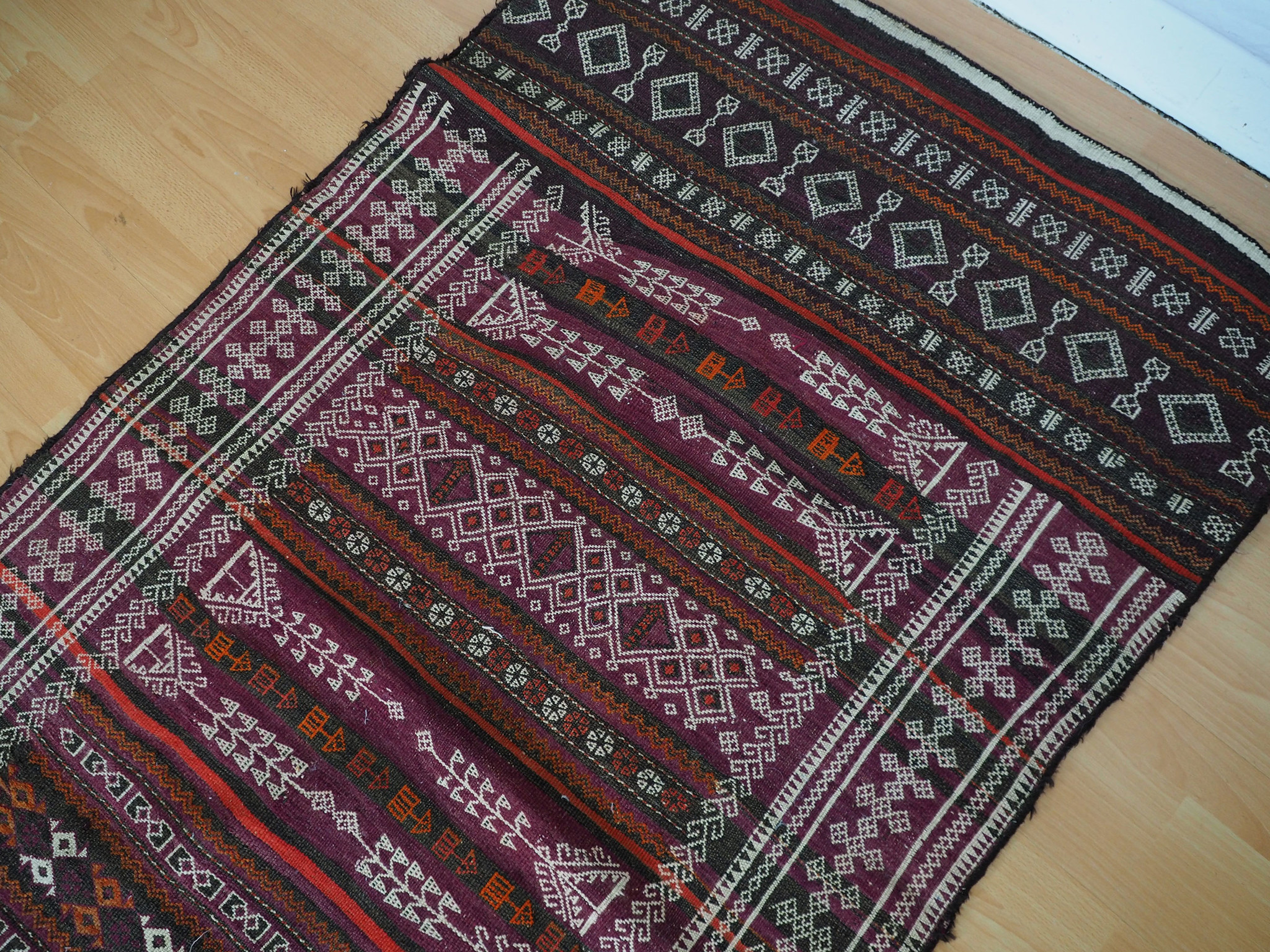 340x100 cm  Antik Balouch  kelim afghan Beloch kilim Nr-19/PK-12