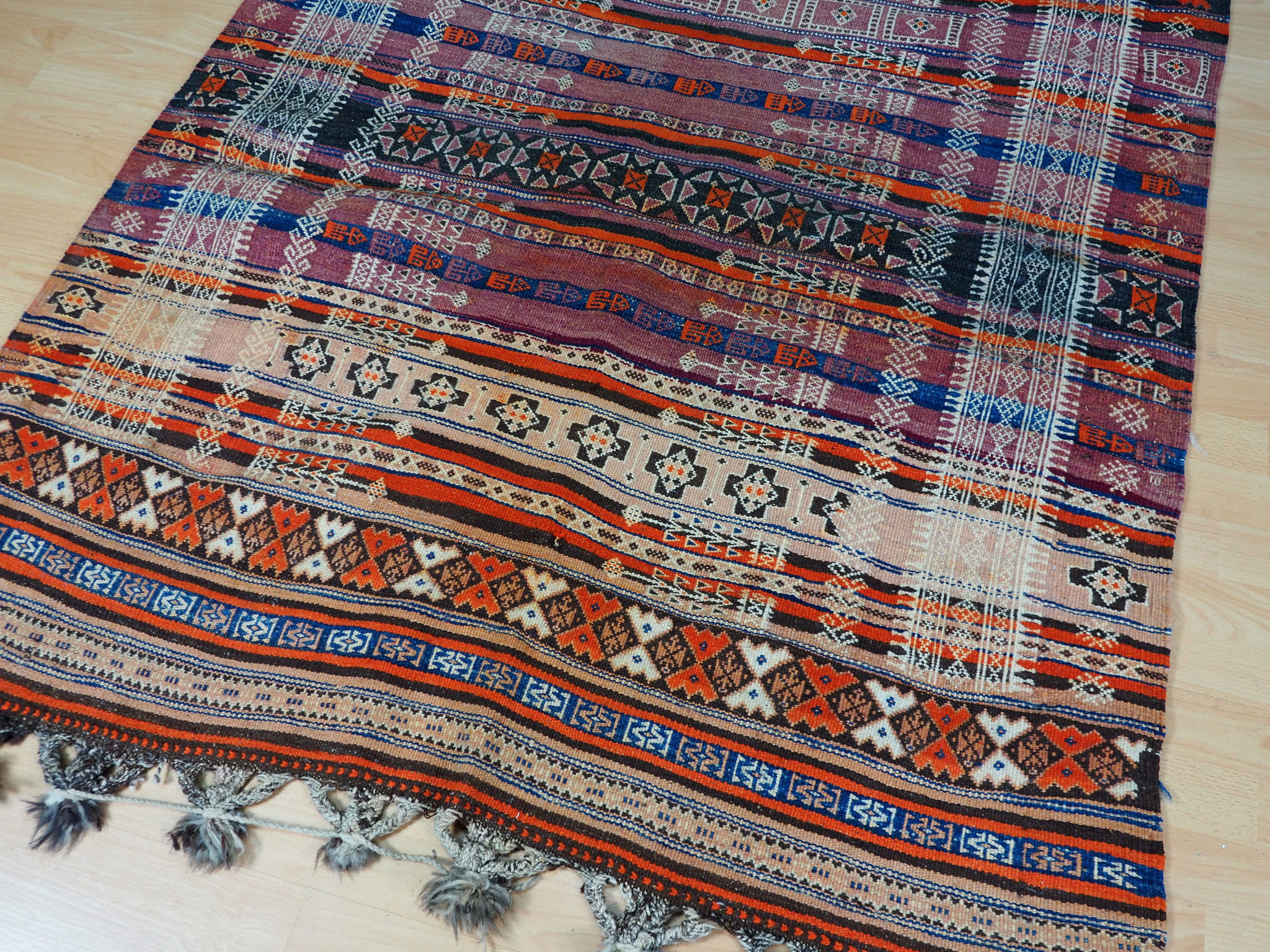 300x132 cm  Antik Balouch  kelim afghan Beloch kilim Nr-19/PK-14