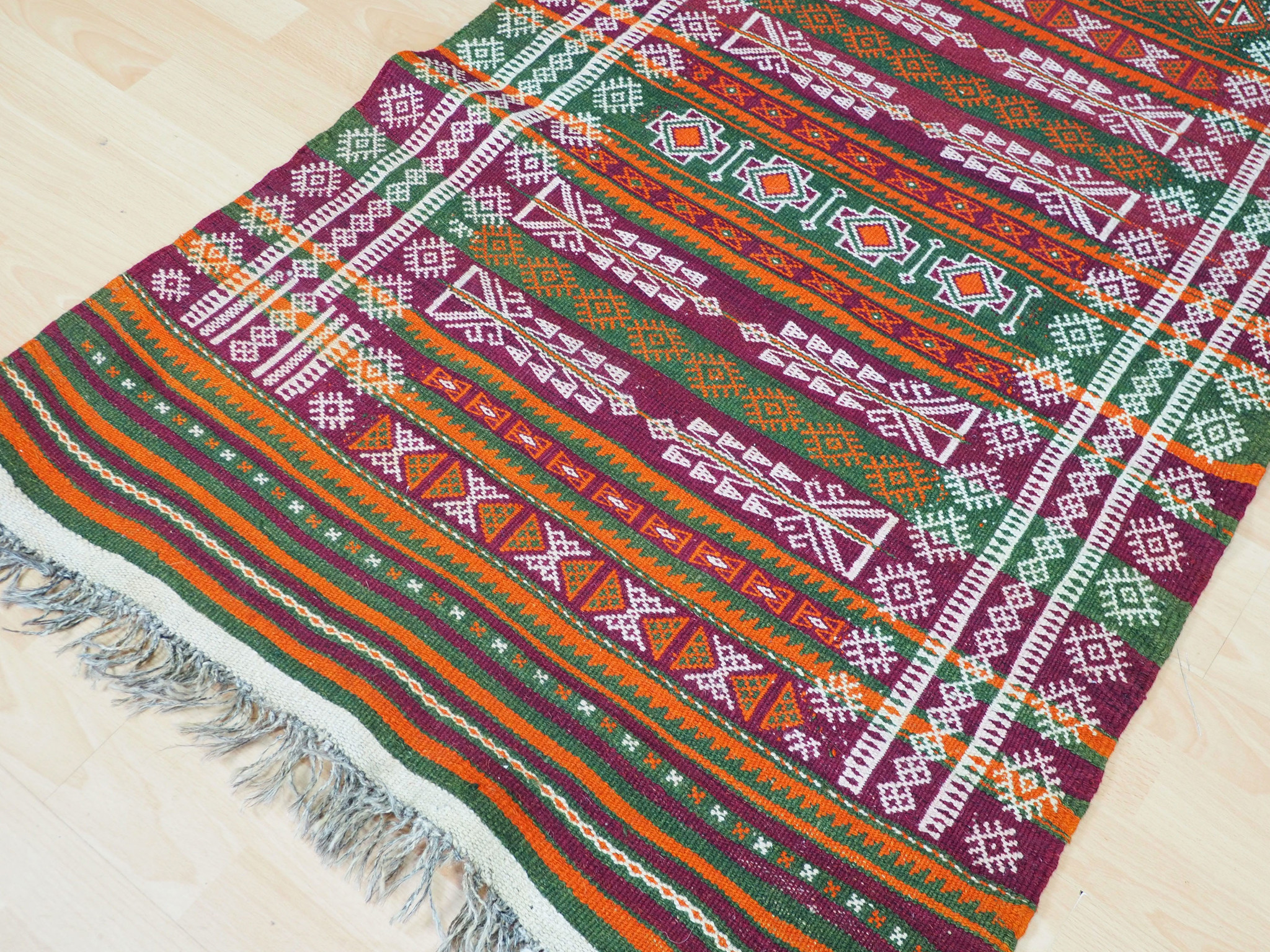 220x93 cm Antik Balouch  kelim afghan Beloch kilim Nr-19/PK-1