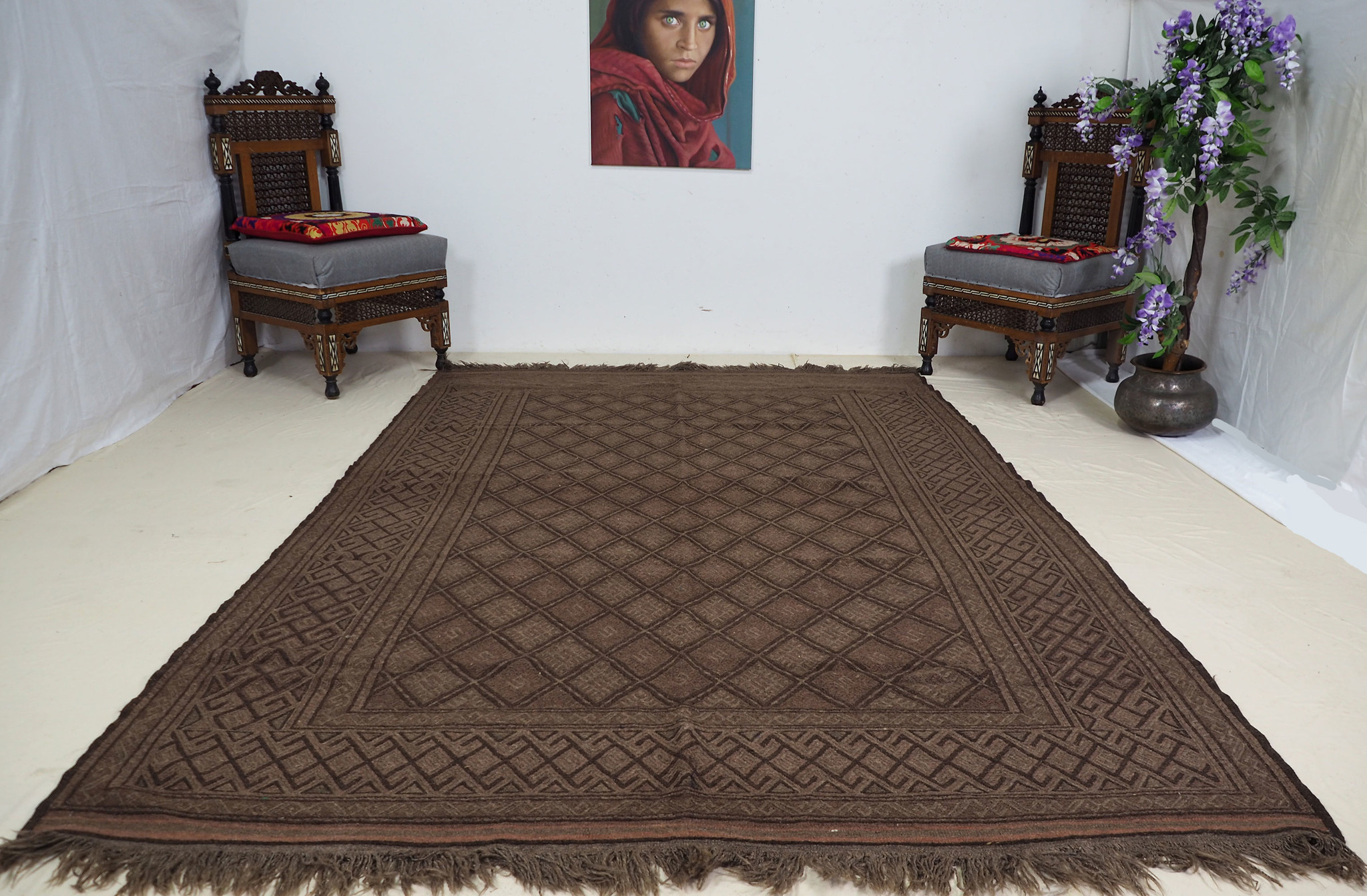 258x180 cm  sumakh kelim Taimani Balouch Süd-Afghanistan Nr-TM-7