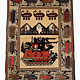 Afghan Kriegteppich Handgeknüpf Teppich Afghanistan panzer kampfjet gewehr USA Army Nato ISAF war rug Nr:19/ 28