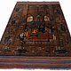 Afghan Kriegteppich Handgeknüpf Teppich Afghanistan panzer kampfjet gewehr USA Army Nato ISAF war rug Nr:19/ 36