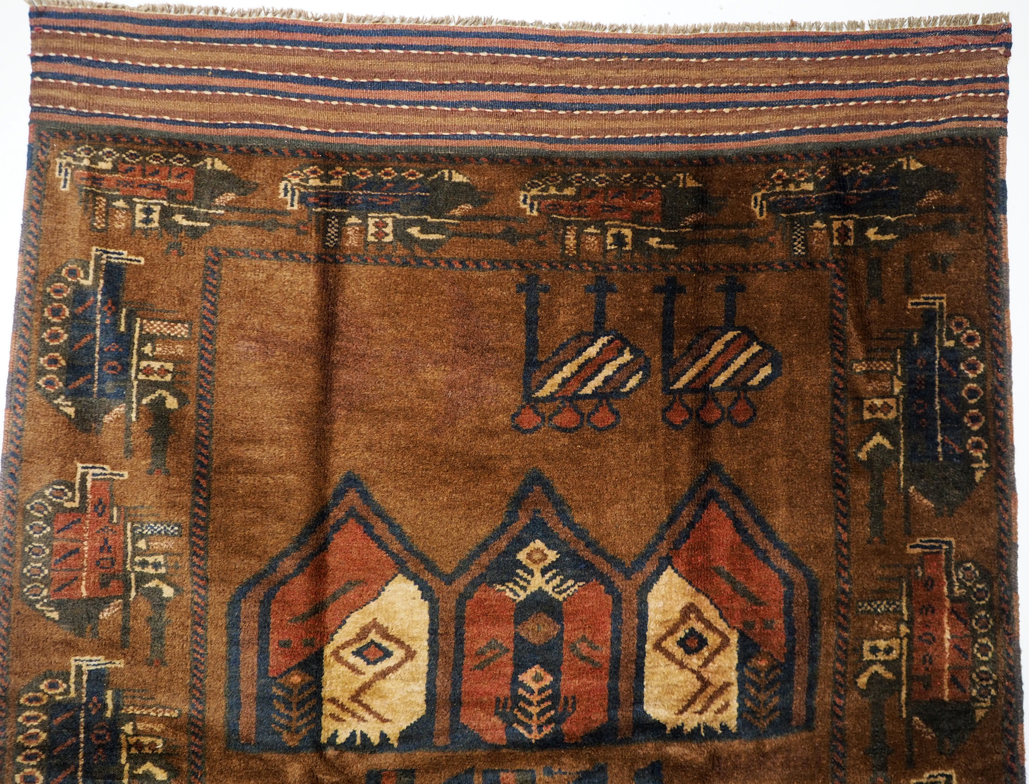 Afghan Kriegteppich Handgeknüpf Teppich Afghanistan panzer kampfjet gewehr USA Army Nato ISAF war rug Nr:19/ 36