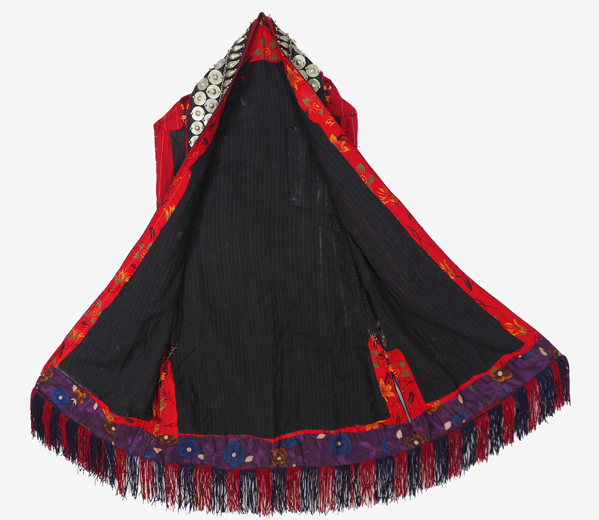 antik Orient Turkmenische Nomaden frauen Chirpy Mantel khalat afghan uzbek kleid afghanistan hand bestickte kostüm Chapan Nr/19WL2