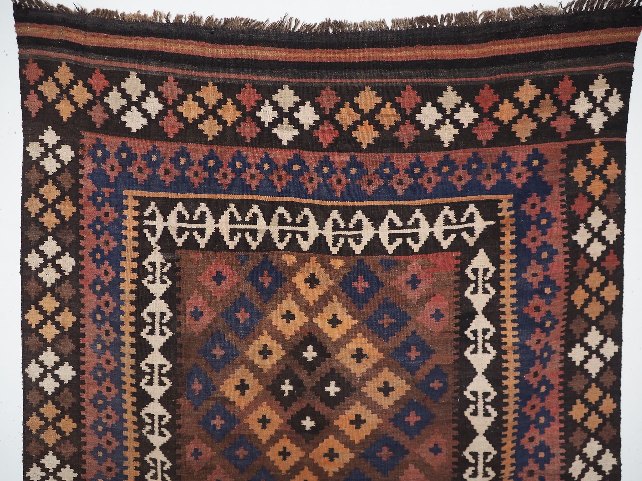 213x133 cm orient Teppich Afghan Uzbek Nomaden Planzenfarbe kelim kilim No:19/A