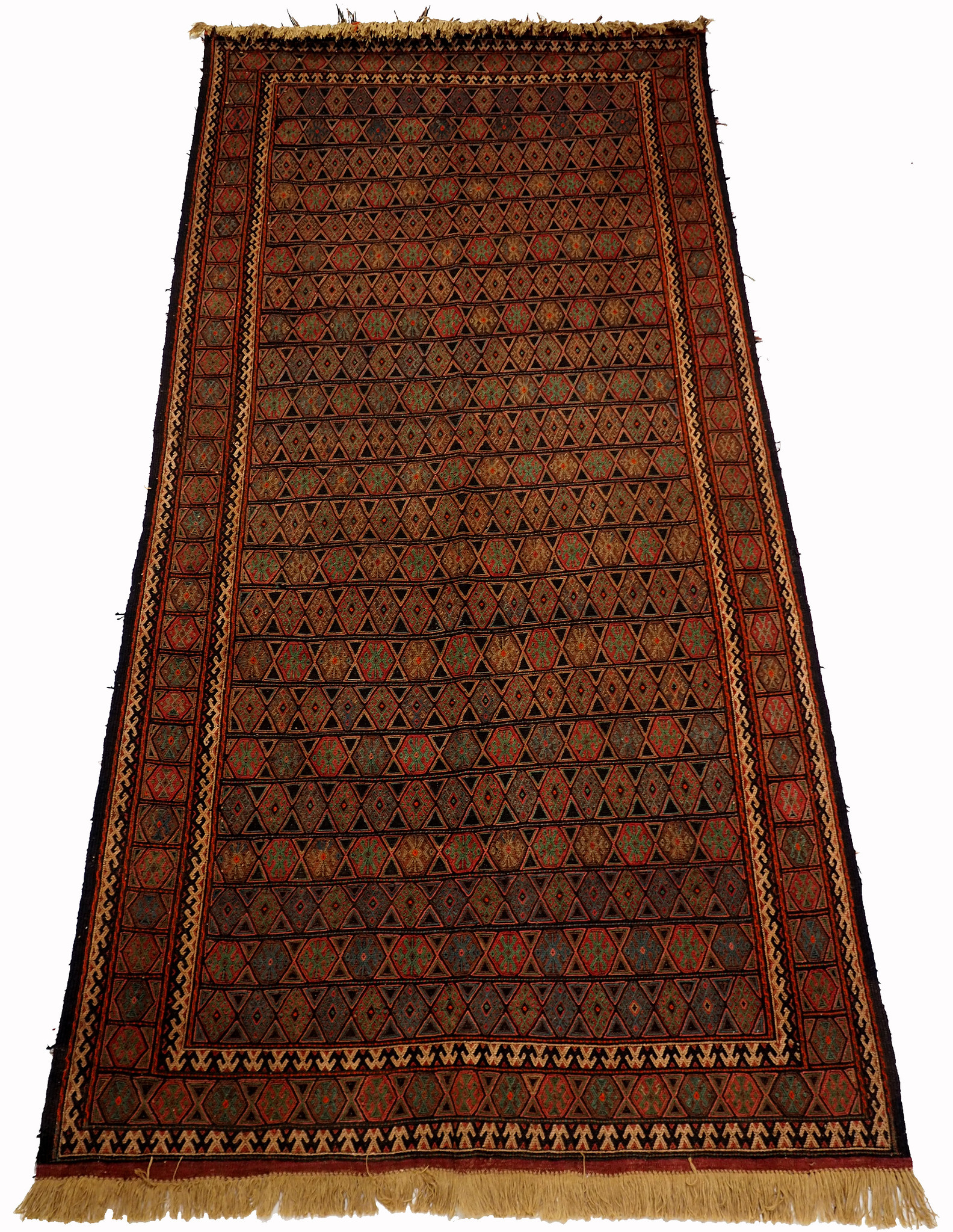 290x145 cm orient handgewebte Teppich Nomaden belotsch sumakh kelim Beloch kilim Nr-364