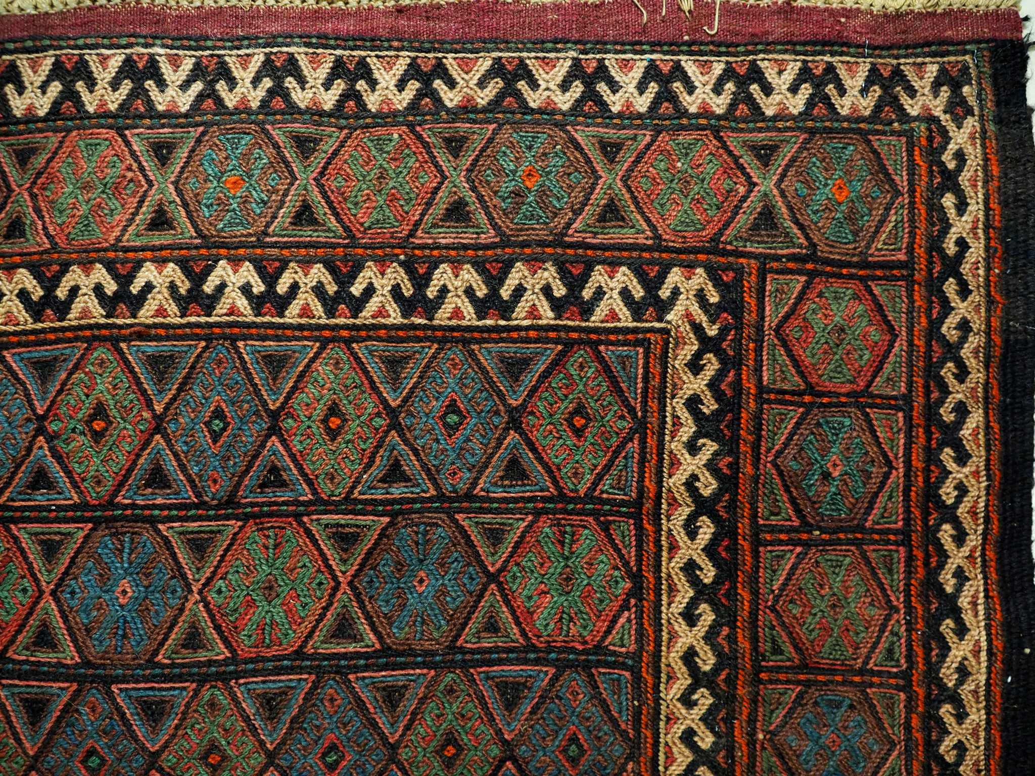290x145 cm orient handgewebte Teppich Nomaden belotsch sumakh kelim Beloch kilim Nr-364