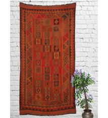 293x144 cm antike handgewebte orient kazak Teppich Nomaden kaukasische kelim No:462