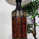 rient handgearbeitete Lacquerware Massiv Holz Flasche Lampe Lampenfuß Lampensockel aus Afghanistan Pakistan